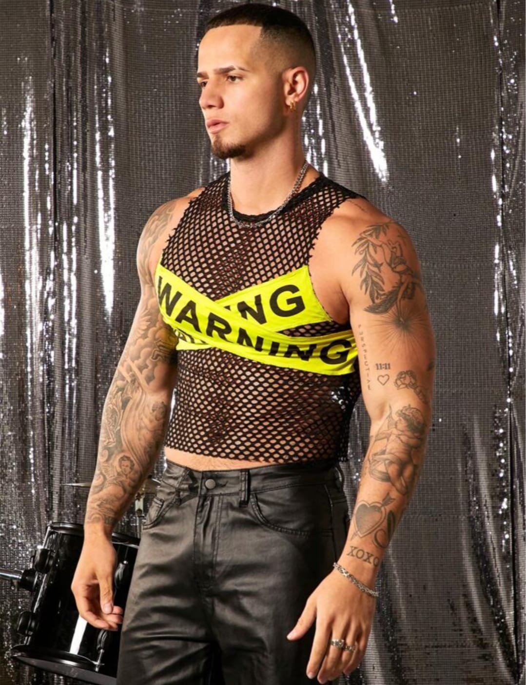 Hazard Mesh Statement Tank Top